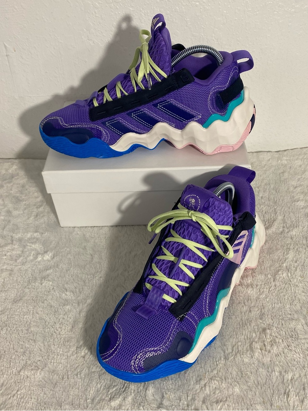 Adidas Exhibit B Candice Parker Hoop City Basketball Shoes Women’s Size 8 Purple
